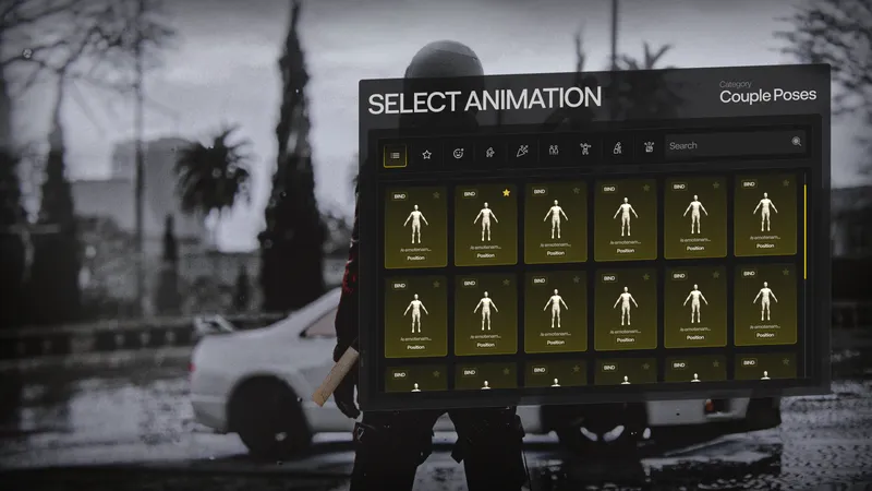 Animation and pose picker